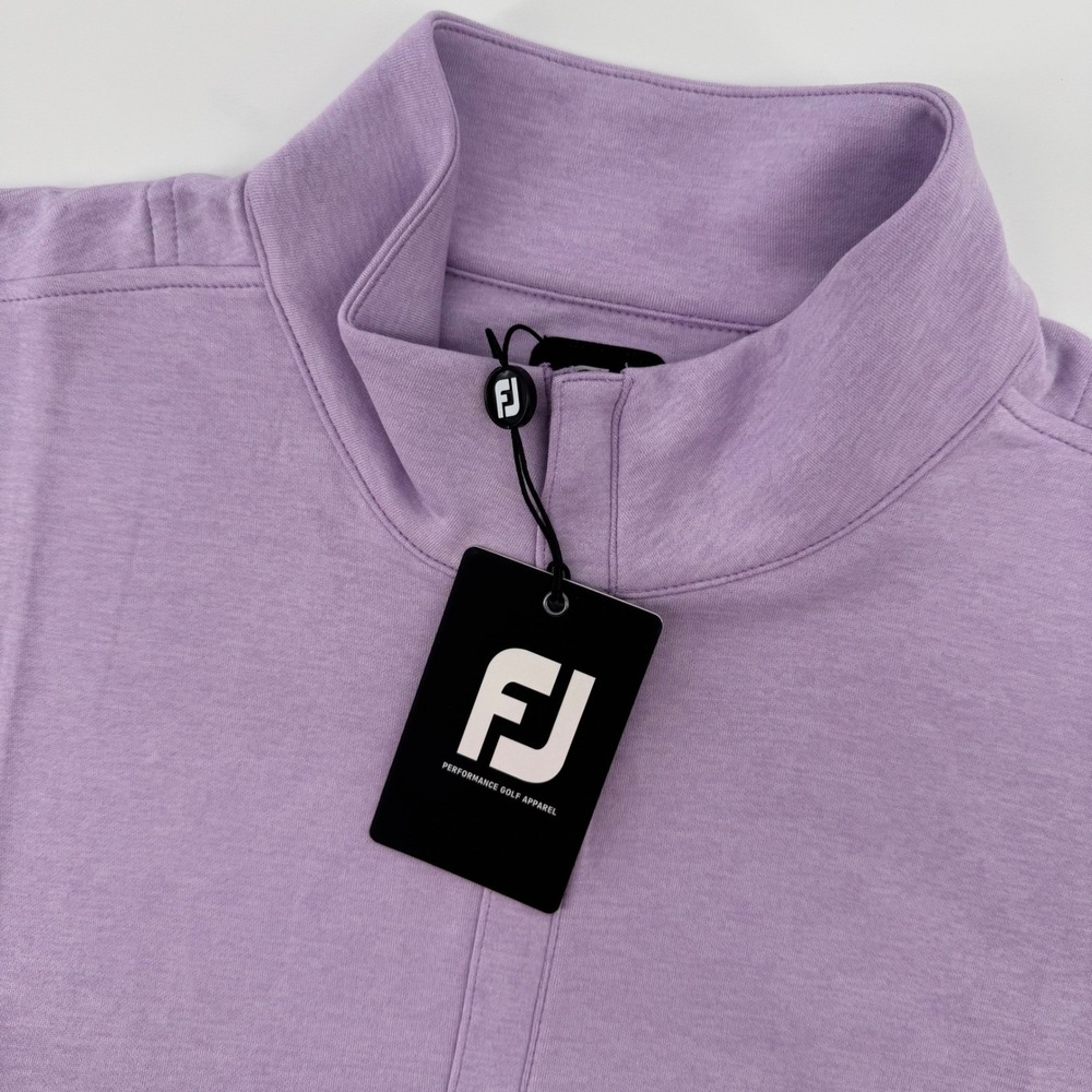FootJoy Heather Yoke 1/2 Zip Vest Mens Medium Lavender Half Zip Golf Vest NEW